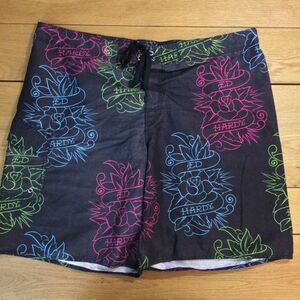 Ed Hardy swim trunks men’s black xxl